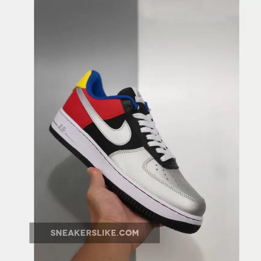 Nike Air Force 1 Low 'Olympic' Black/Metallic Silver-Chie Restock