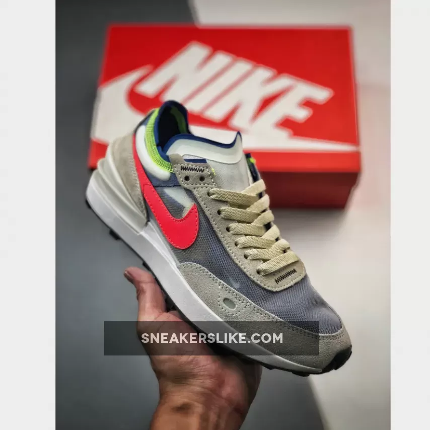 Nike Waffle One Coconut Milk/Hyper Royal/Light Lemon Twist/Bright Crimson Nike Waffle One Coconut Milk/bright Crimson/hyper Royal