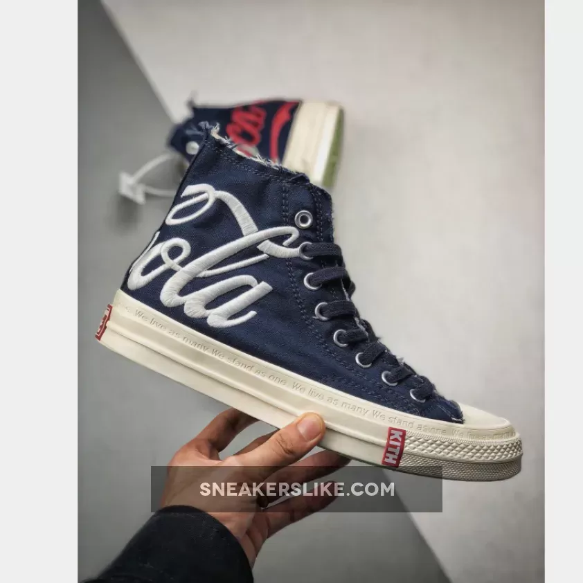 KITH X Coca-Cola X Converse Chuck Taylor All Star '70s Navy White 162988C Brand New