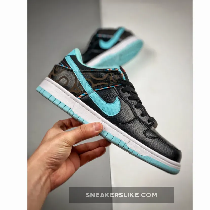 Nike Dunk Low 'Barber Shop' Black/Blue-Red DH7614-001 / barber nike dunks