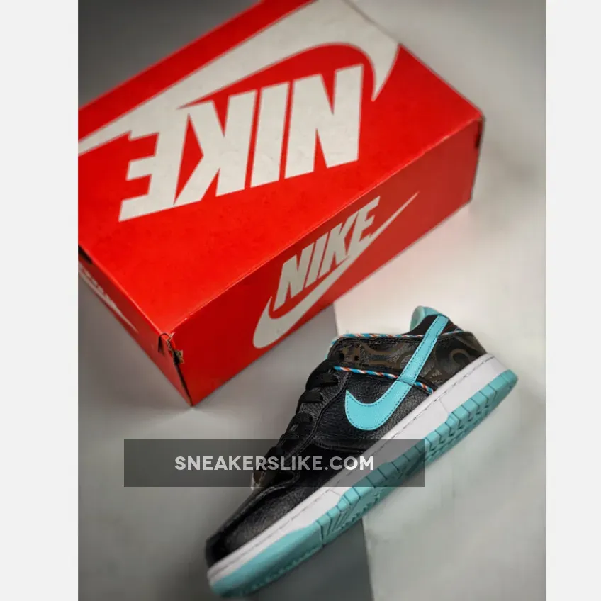 Nike Dunk Low 'Barber Shop' Black/Blue-Red DH7614-001 / barber nike dunks