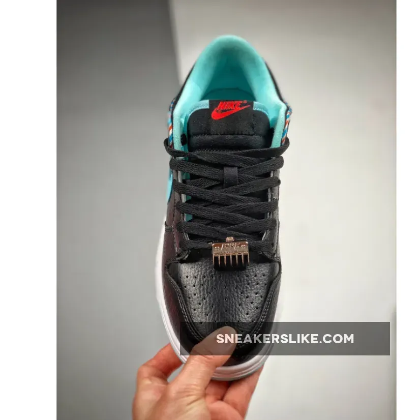 Nike Dunk Low 'Barber Shop' Black/Blue-Red DH7614-001 / barber nike dunks