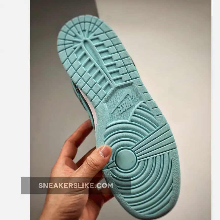 Nike Dunk Low 'Barber Shop' Black/Blue-Red DH7614-001 / barber nike dunks