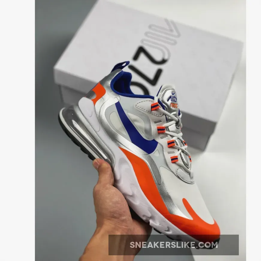 Nike Air Max 270 React Knicks Multi CW3094-100 #nike air max orange