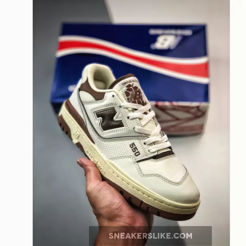 Aimé Leon Dore x New Balance 550 'White/Brown' Ald 550 White Leather
