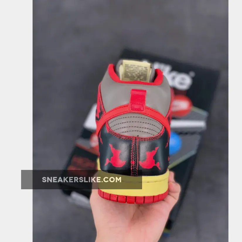 Nike Dunk High 1985 'Red Acid Wash' University Red/Chile Red - red acid wash dunk high