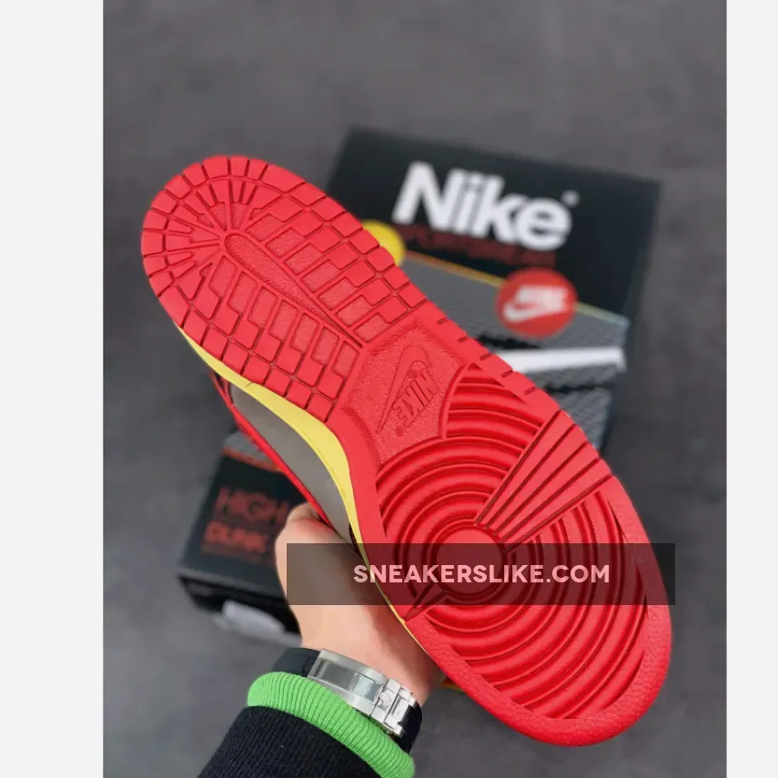 Nike Dunk High 1985 'Red Acid Wash' University Red/Chile Red - red acid wash dunk high