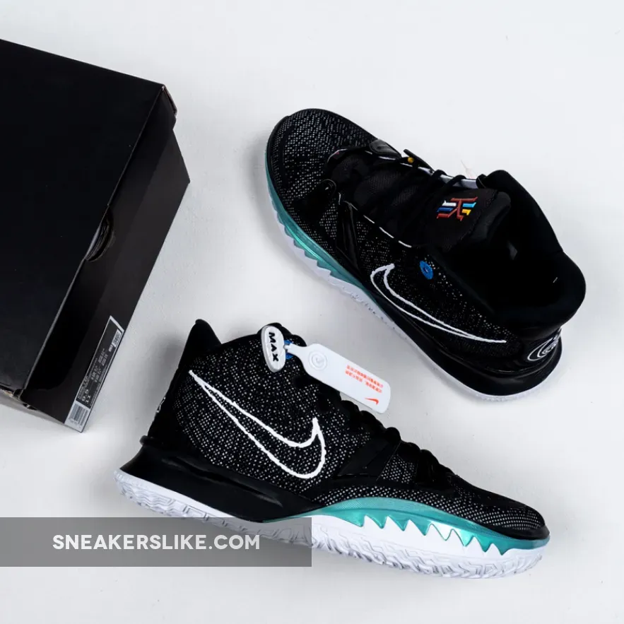 Nike Kyrie 7 Black/White-Off Noir-Chile Red CQ9326-002 / kyrie 7 tb black white