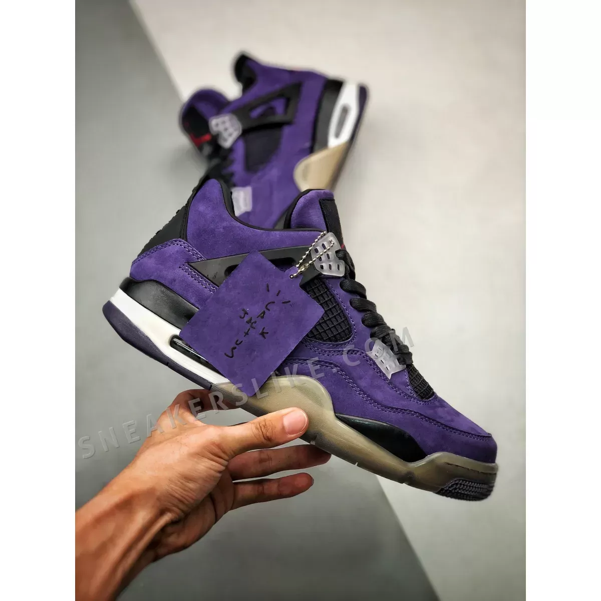Travis Scott x Air Jordan 4 'Purple Suede' / purple suede jordan 4