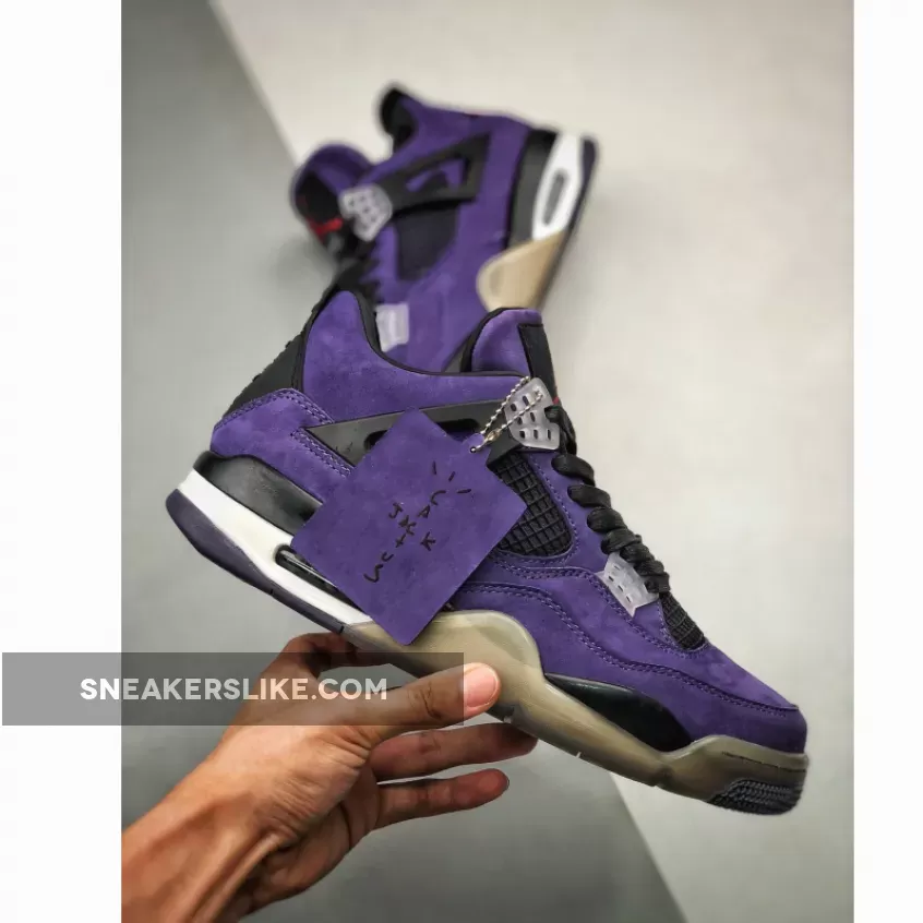 Travis Scott x Air Jordan 4 'Purple Suede' / purple suede jordan 4