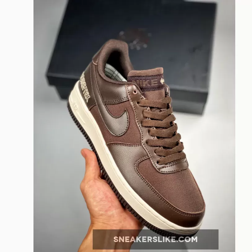 Nike Air Force 1 Gore-Tex Baroque Brown/Team Gold-Sail - air force 1 gore tex brown