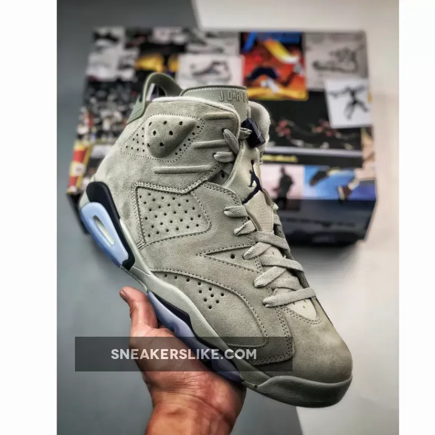 Air Jordan 6 'Georgetown' Magnet/College Navy CT8529-012 / jordan 6 goat