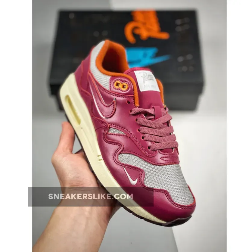 Patta Nike Air Max 1 Night Maroon DO9549-001 / air max one patta