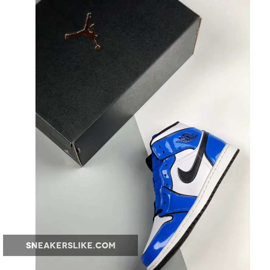 Air Jordan 1 Mid Se White/black Air Jordan 1 Mid SE Signal Blue/White-Black