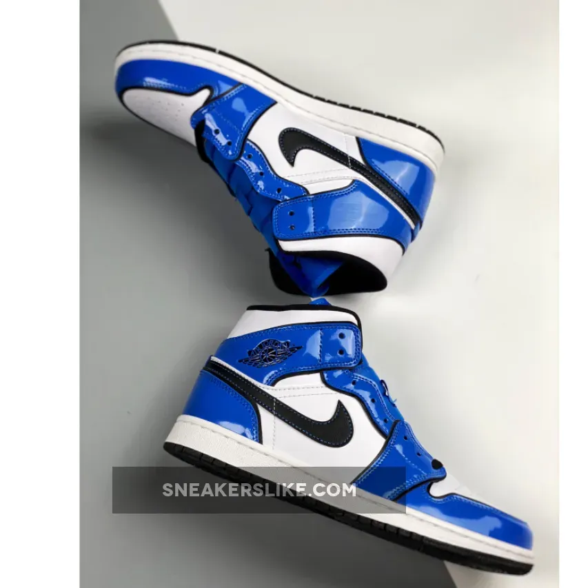 Air Jordan 1 Mid Se White/black Air Jordan 1 Mid SE Signal Blue/White-Black