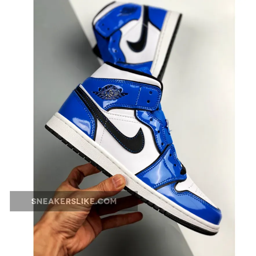 Air Jordan 1 Mid Se White/black Air Jordan 1 Mid SE Signal Blue/White-Black