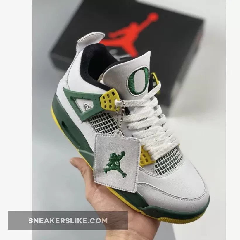 Air Jordan 4 Retro 'Oregon Ducks Duckman White' 1685962955 Jordan 4 Duckman