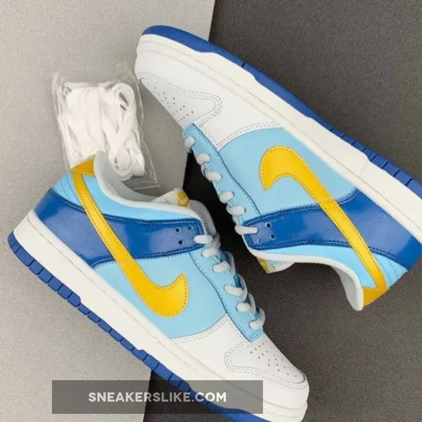 Youth Nike Air Dunk Low Gs 'Splash' Yellow Ochre-Powder Blue-Dark Maroon 309601-471 Restock