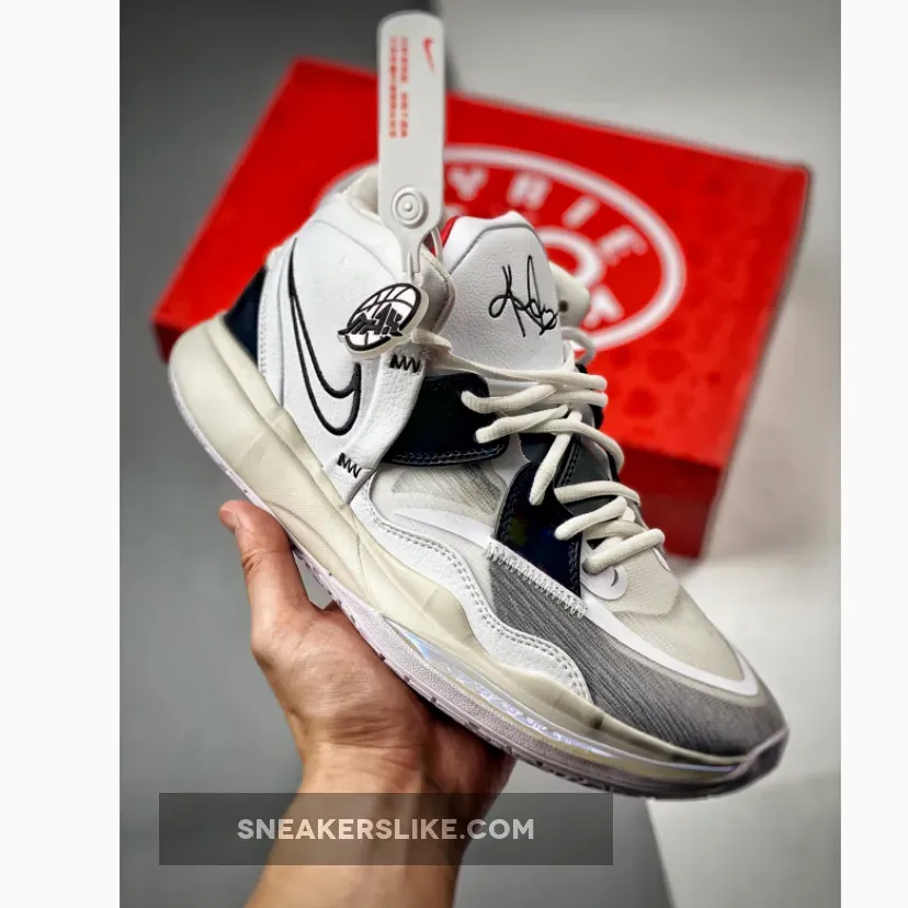 Nike Kyrie 8 Infinity Man Machine White/Black-Red DC9134-101 / kyrie infinity red and white