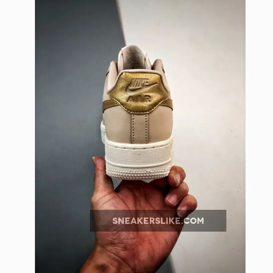 Nike Air Force 1 Low Gold Swoosh Beige DQ7569-102 / golden air force 1