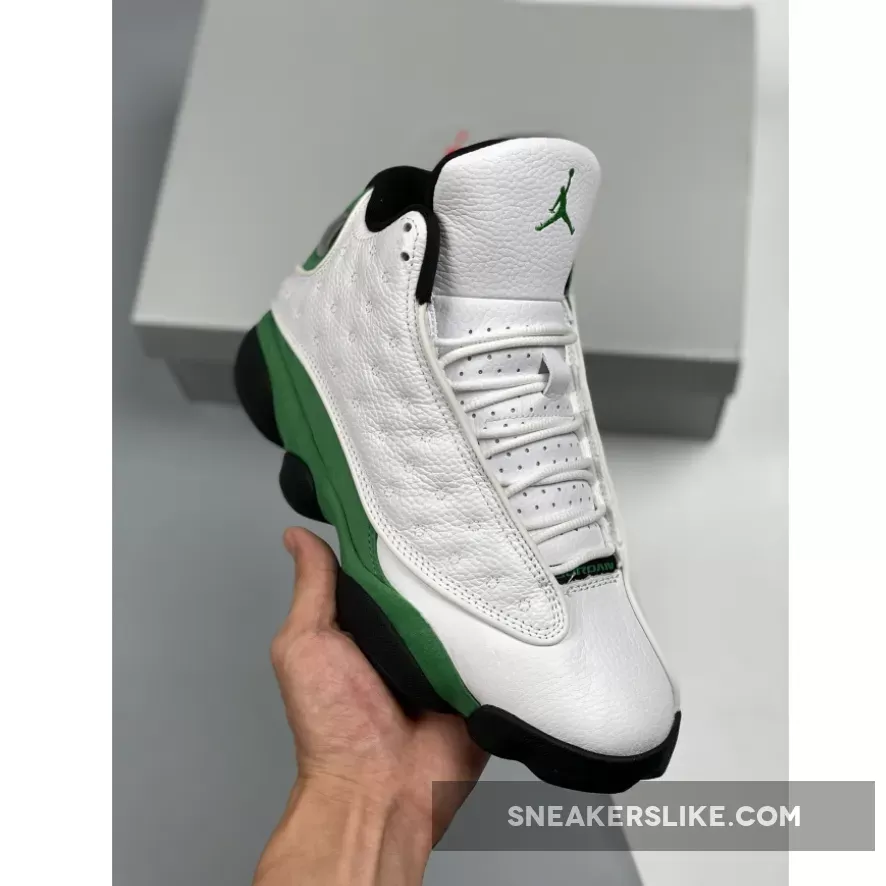 Air Jordan 13 Retro 'Lucky Green' AJ13 White/Black - retro 13 green