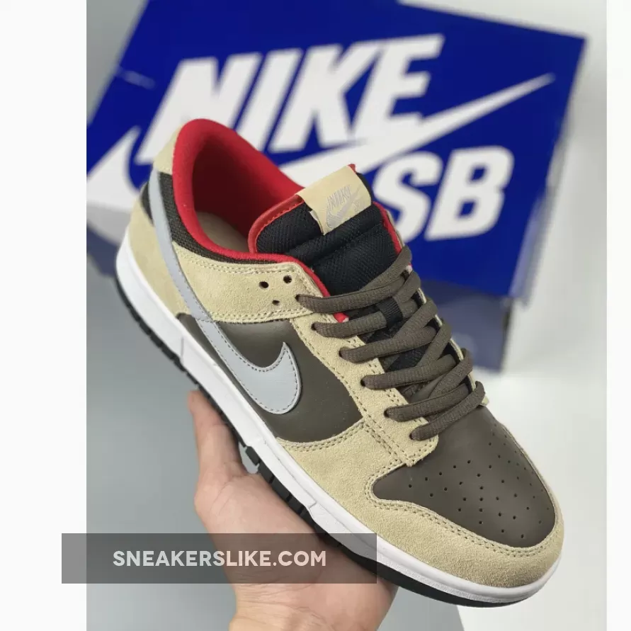 Nike SB Dunk Low Dark Chocolate/Metallic Silver #chocolate low dunks