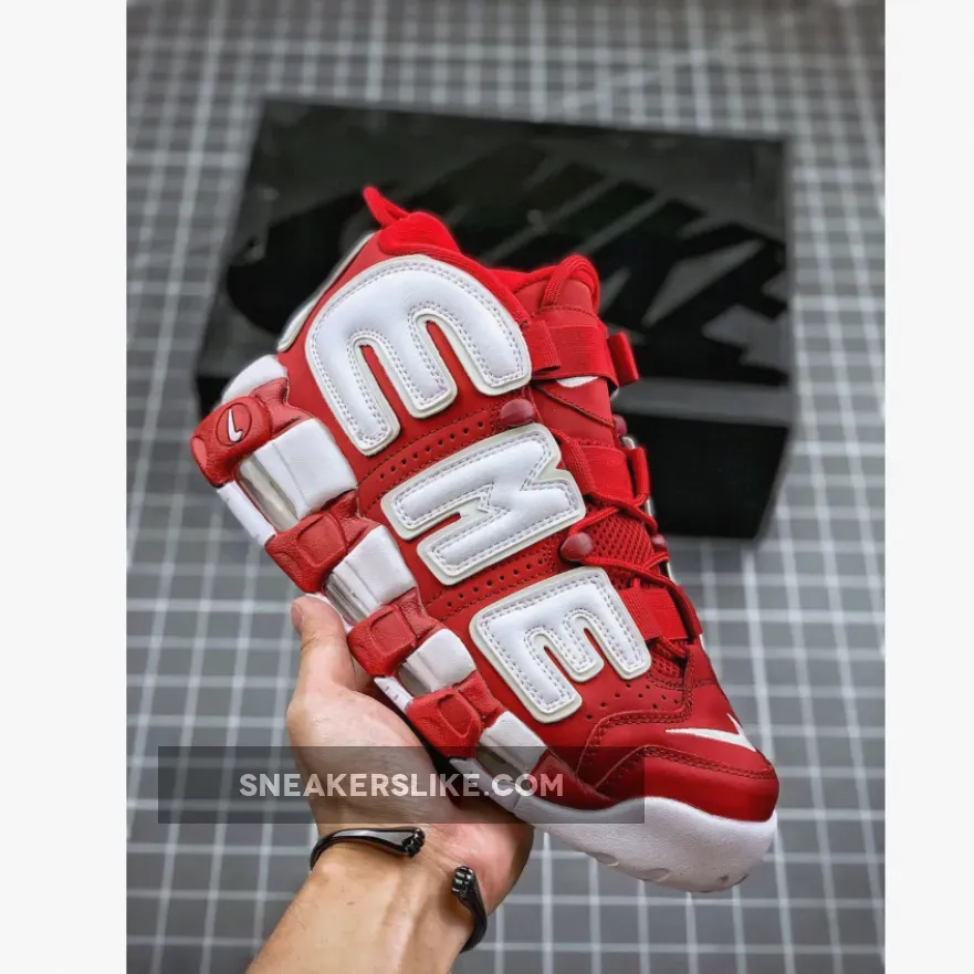 Supreme X Nike Air More Uptempo Suptempo Red 902290-600 Restock