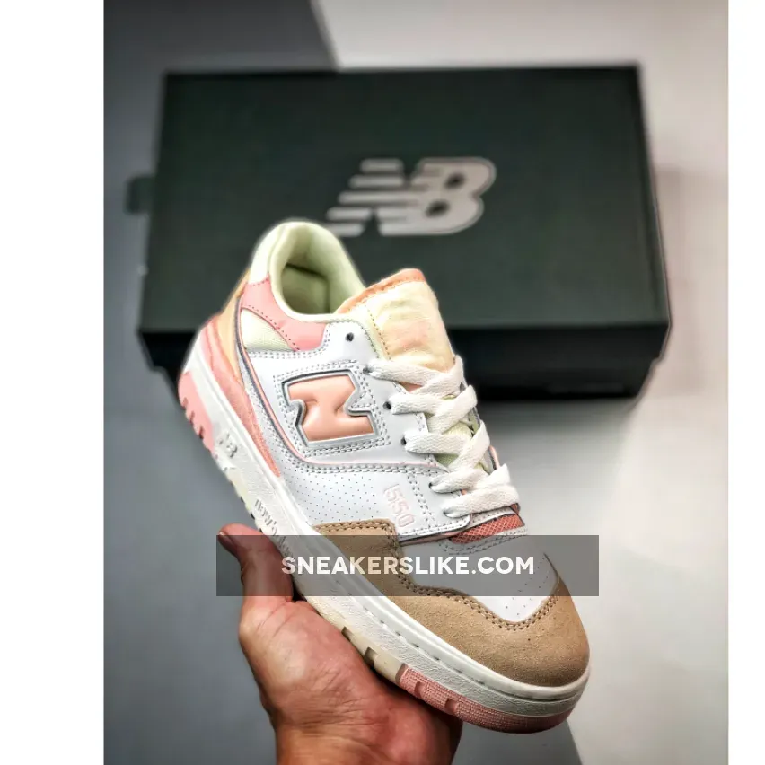 Kids New Balance 550 White Pink BBW550WP 550 New Balance Pink