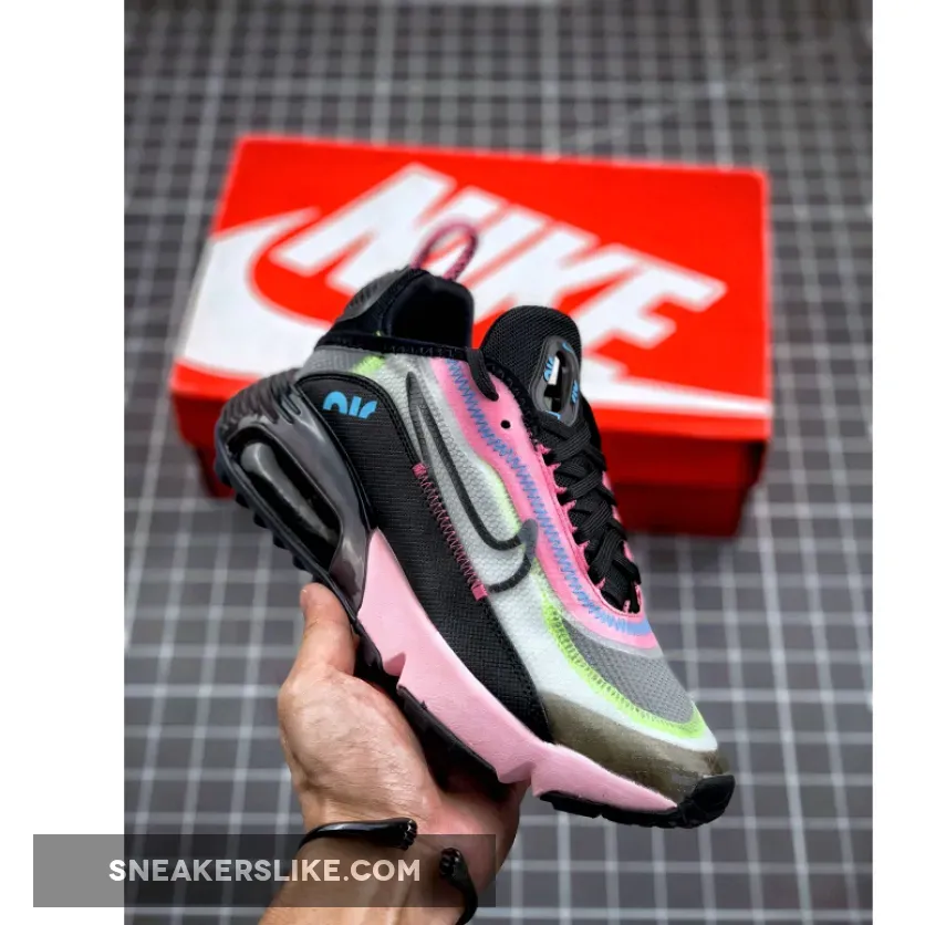 Nike Air Max 2090 Pink Black CW4286-100 Pink White And Black Air Max