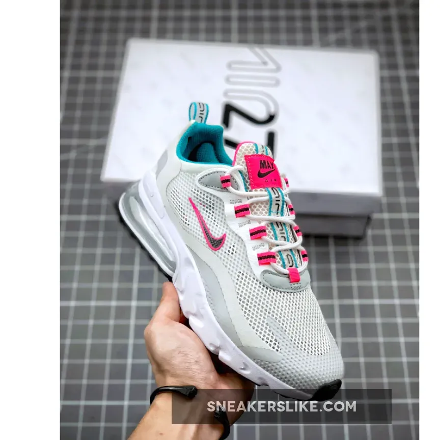 Nike Air Max 270 React White/Teal-Pink CZ1612-100 air max 270 teal and pink