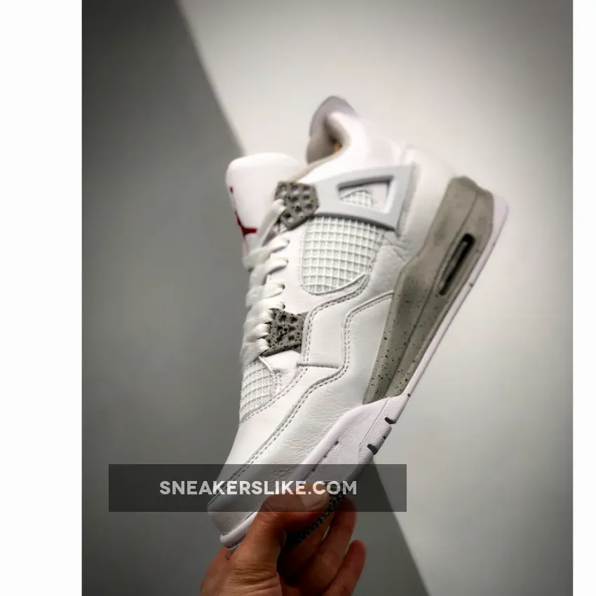 Air Jordan 4 'White Oreo' White/Tech Grey-Black-Fire Red CT8527-100 Jordan Retro 3 Oreo