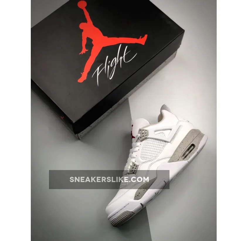 Air Jordan 4 'White Oreo' White/Tech Grey-Black-Fire Red CT8527-100 Jordan Retro 3 Oreo