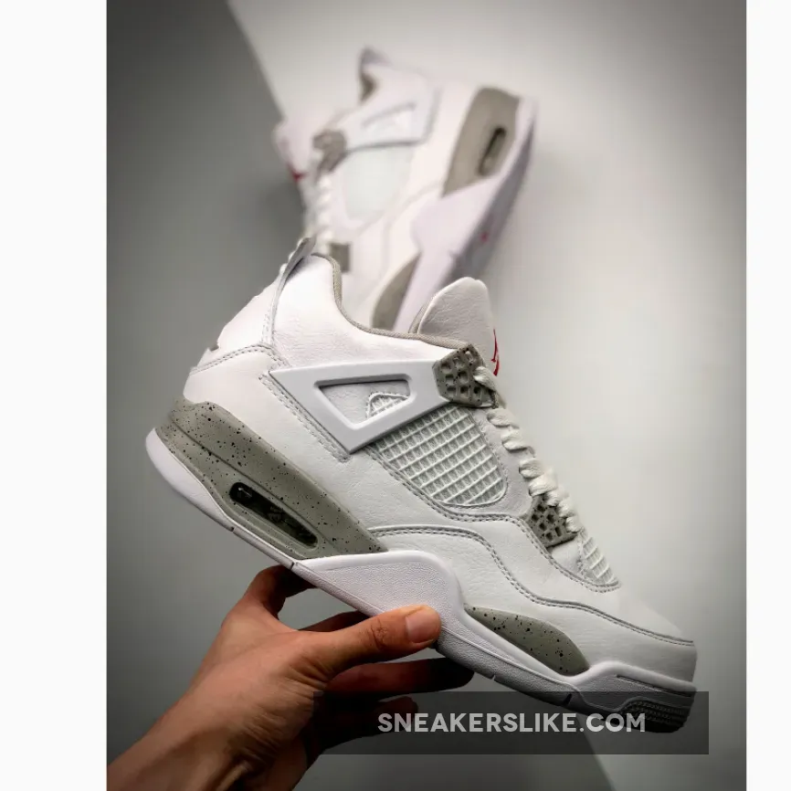 Air Jordan 4 'White Oreo' White/Tech Grey-Black-Fire Red CT8527-100 Jordan Retro 3 Oreo