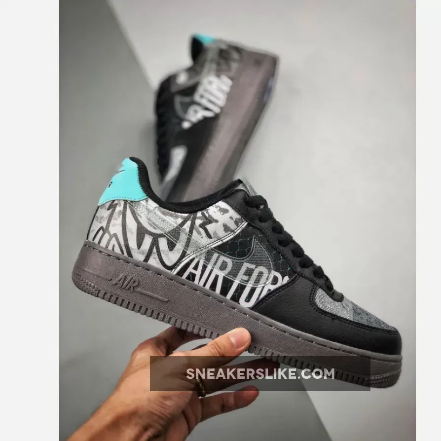 Nike Air Force 1 Off Noir/Pure Platinum/Black/Gunsmoke - off noir af1