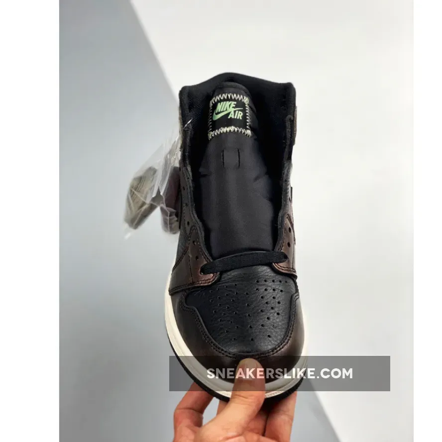 Rust Shadow Jordan 1 / Air Jordan 1 High OG Black/Light Army-Sail-Fresh Mint