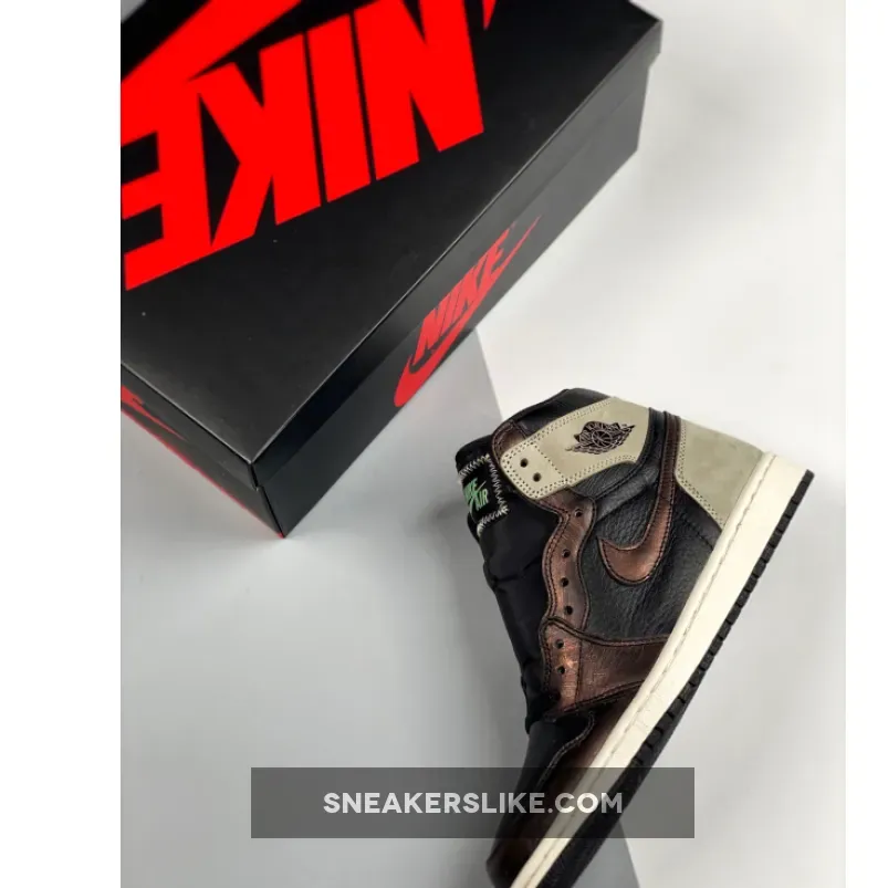 Rust Shadow Jordan 1 / Air Jordan 1 High OG Black/Light Army-Sail-Fresh Mint