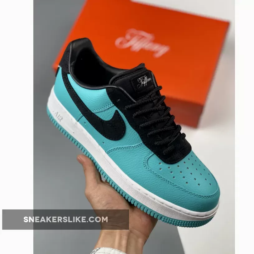 Tiff & Co. X Nike Air Force 1 Low Aqua Black White 1678786031 New Releases