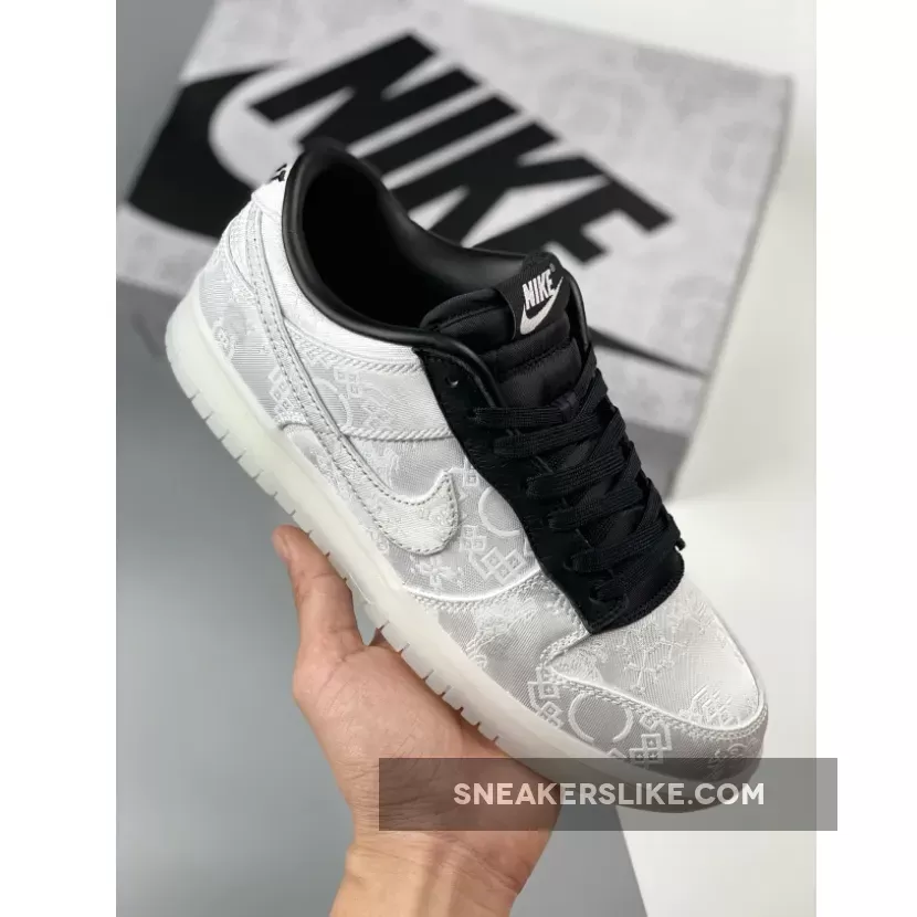 Clot X Fragment X Nike Dunk Low White/Black FN0315-110 Online