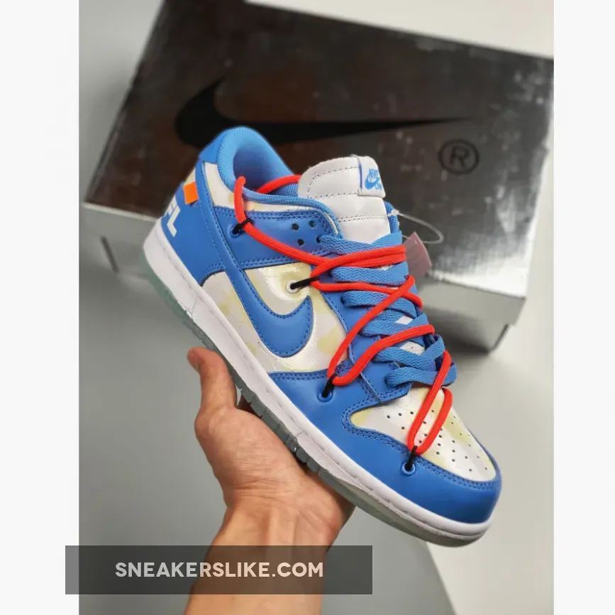 Futura x Off-White x Nike SB Dunk Low 'UNC' nike dunk low futura unc