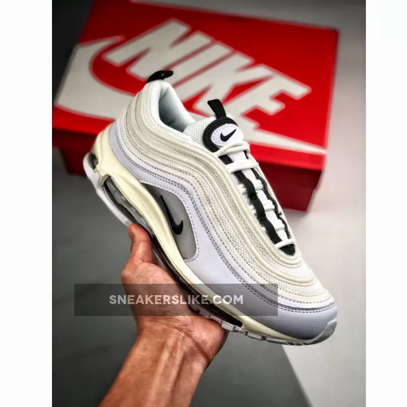 Nike Air Max 97 White/Summit White-Black - nike air max 97 summit white