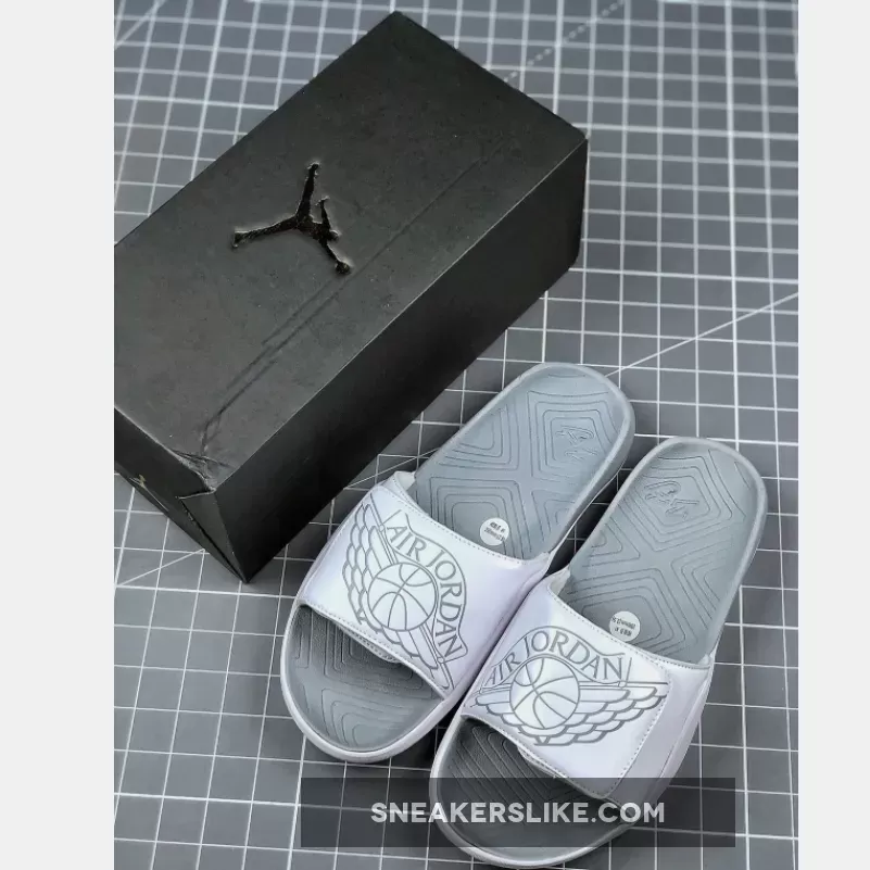 Jordan Hydro 7 V2 White Grey Restock