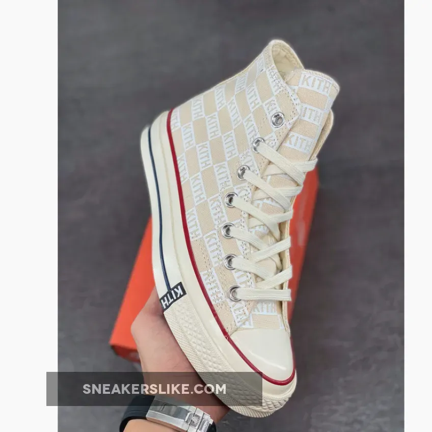 Kith X Converse Chuck 70 High 'White Monogram' 165523C To Buy