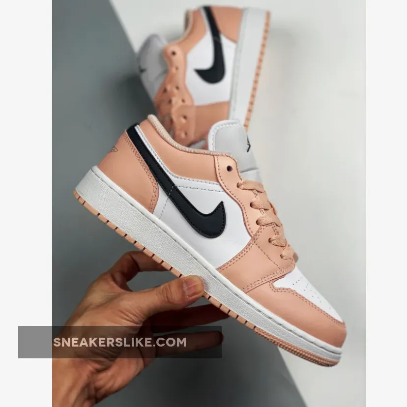 Air Jordan 1 Low GS Light Arctic Pink/White-Black Light Arctic Pink Jordan 1