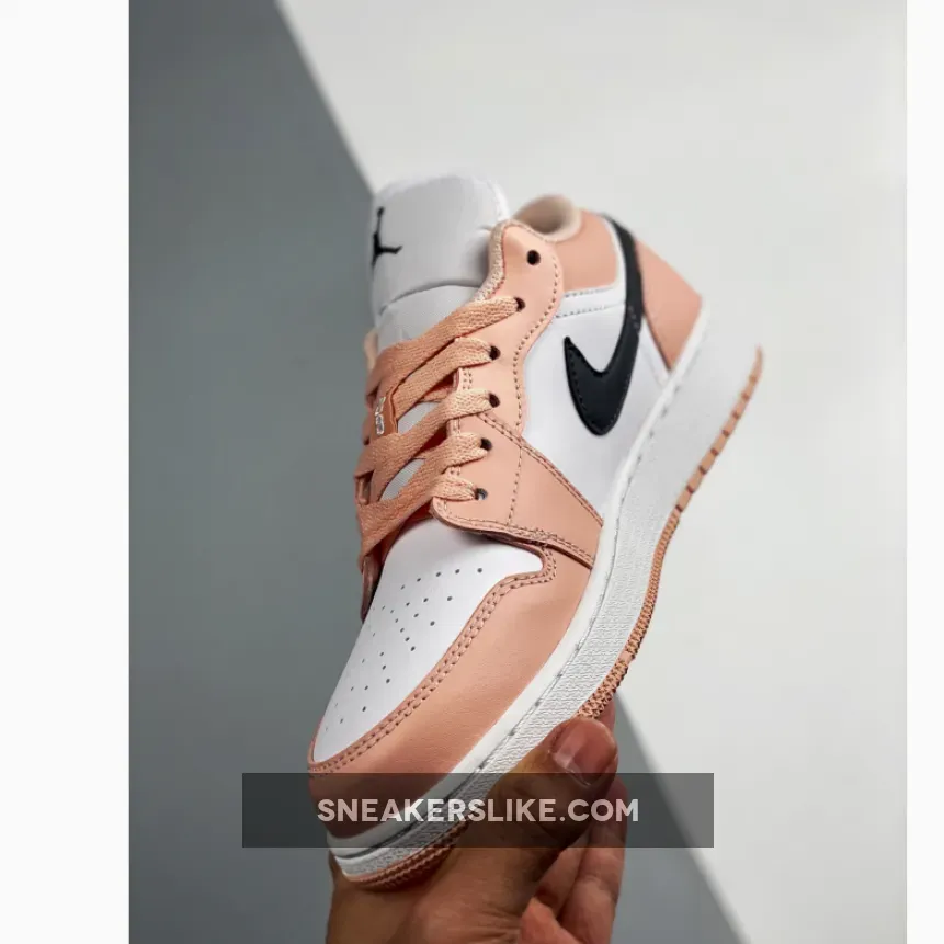 Air Jordan 1 Low GS Light Arctic Pink/White-Black Light Arctic Pink Jordan 1