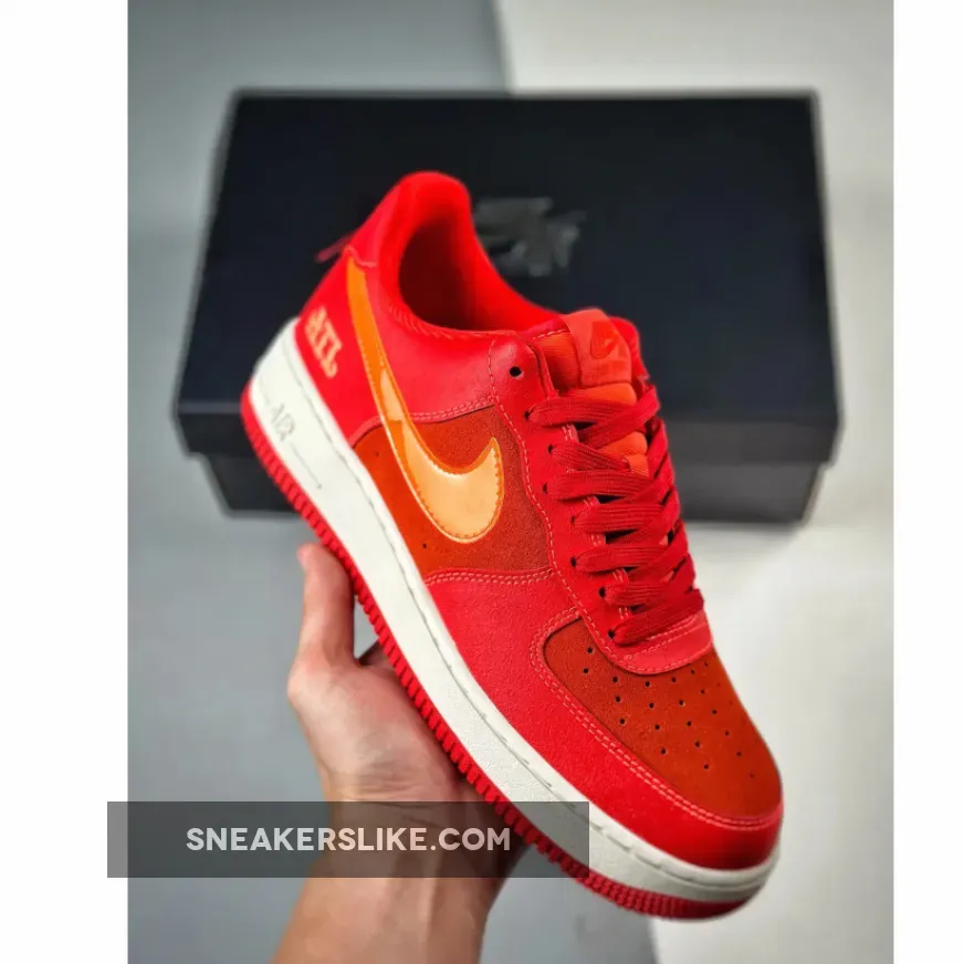 Nike Air Force 1 Low "Atlanta" University Red/Sail , 1-.07 FD8306-657
