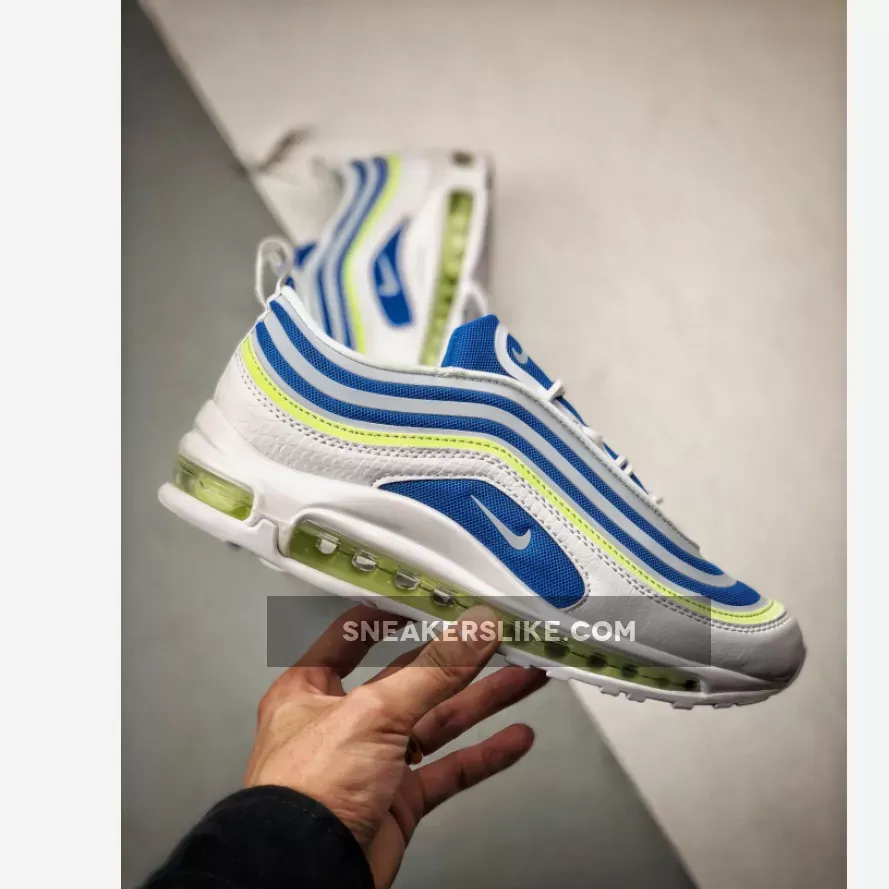 Nike Womens Air Max 97 Ultra '17 SE 'Sprite' White/Blue Nebula-Volt / air max 97 sprite