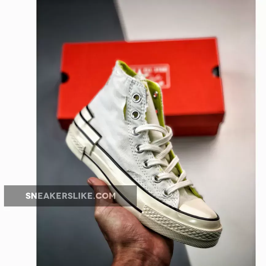 Converse Chuck 70 Hacked Heel Edge Glow White/Laser Lemon/Egret A01444C Brand New