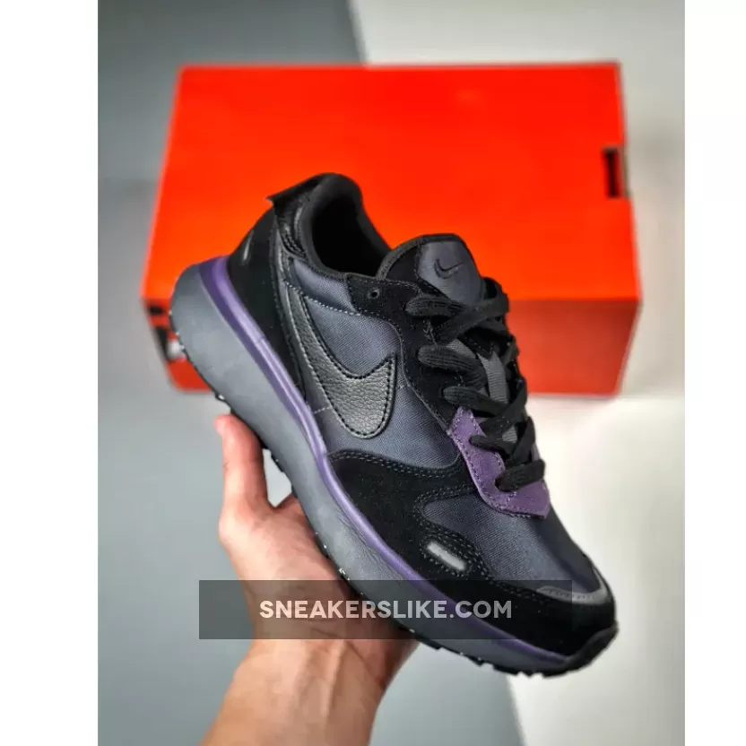 Nike Phoenix Waffle Black Purple Outlet FJ1409-001