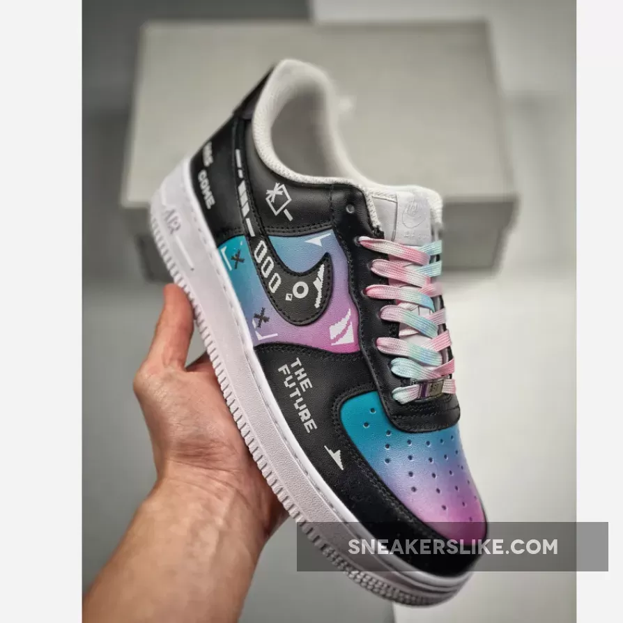 Nike Air Force 1 Low 'The Future' Black/Multi Brand New