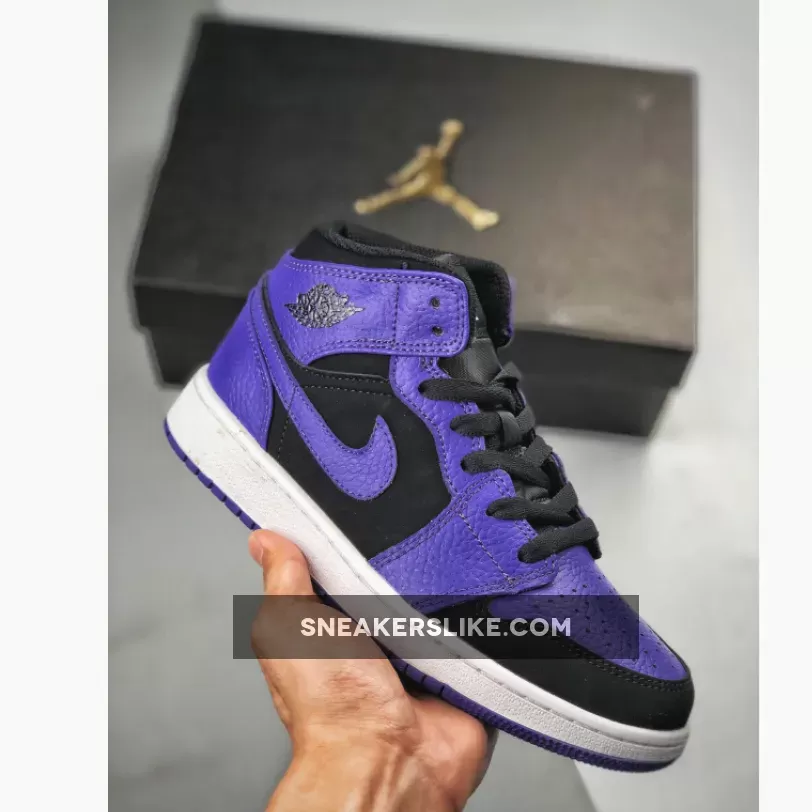 Air Jordan 1 Mid Black Concord 554724-051 air jordan 1 mid se concord